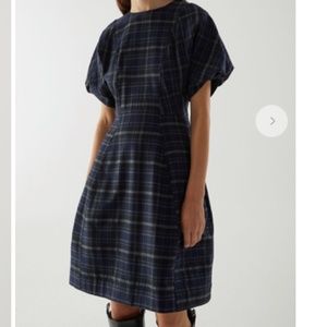 COS Checked Wool Dress Size US 10